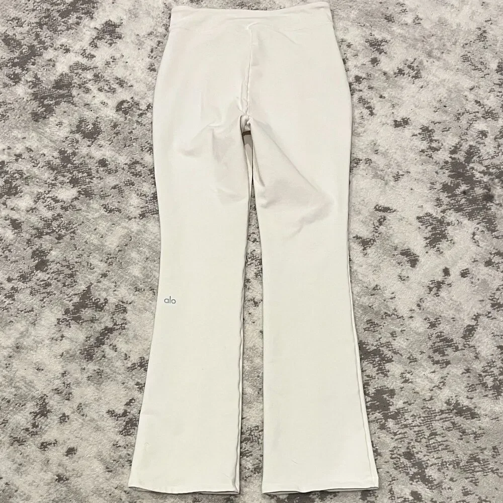 Alo Yoga Airbrush High Waist Flutter Leggings in Ivory Sz M